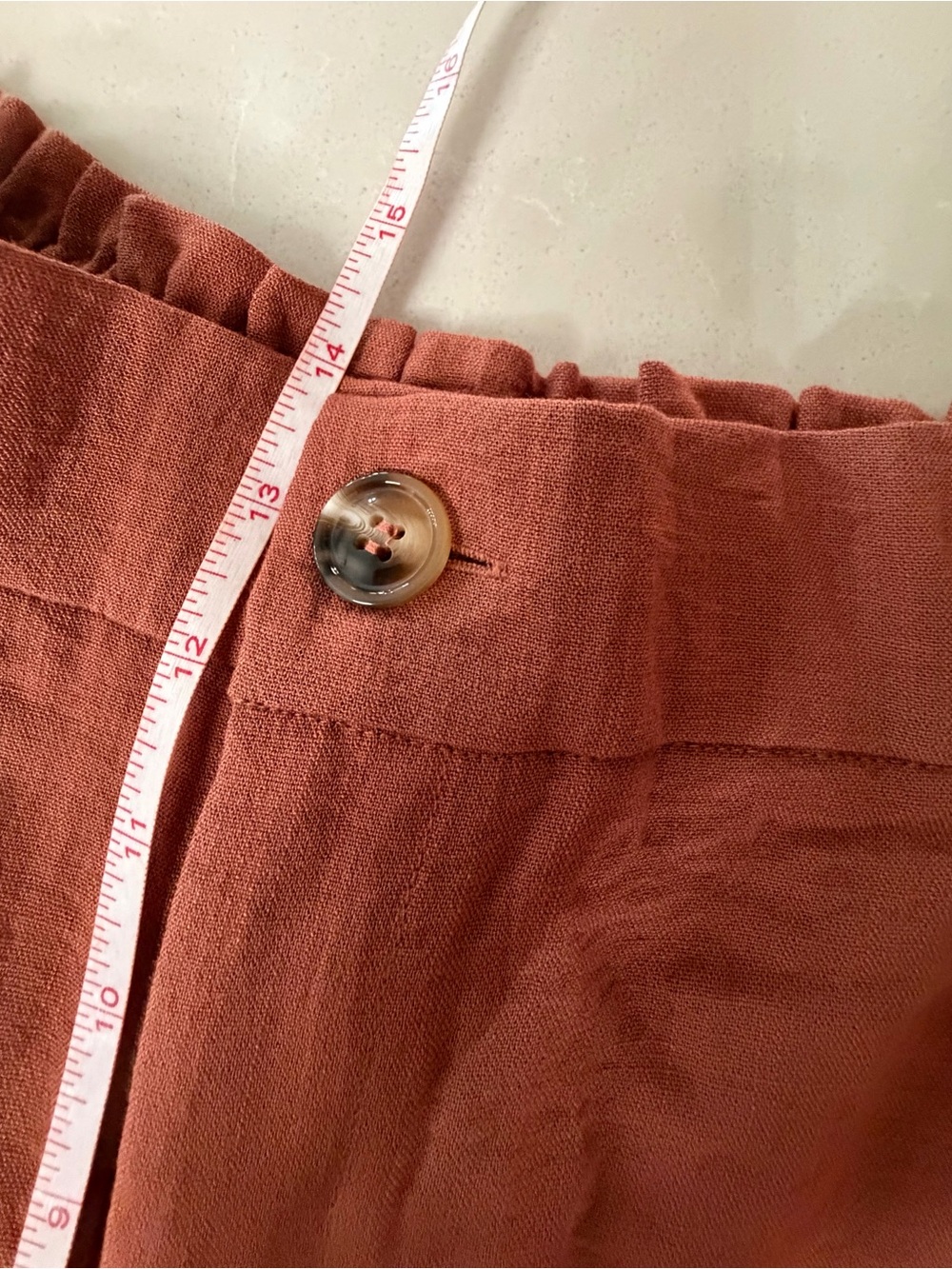 Halara Terracotta Cropped Wide-Leg Pants High-Waisted Elastic Size XL - Picture 7 of 11